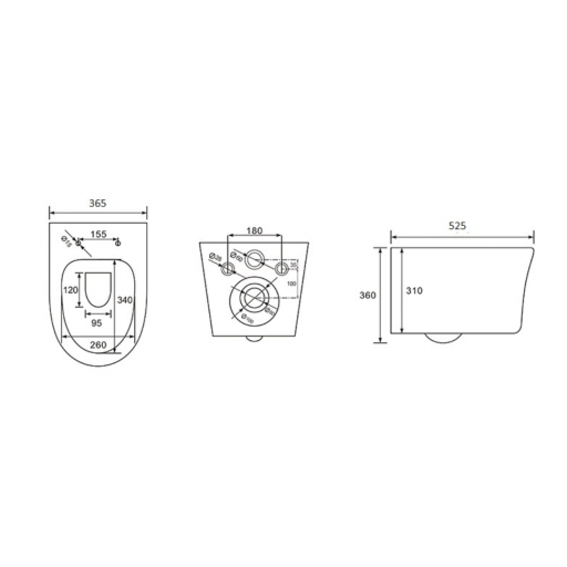 Унитаз подвесной безободковый Aquatek НИКА AQ2009-00 с сиденьем Soft Close